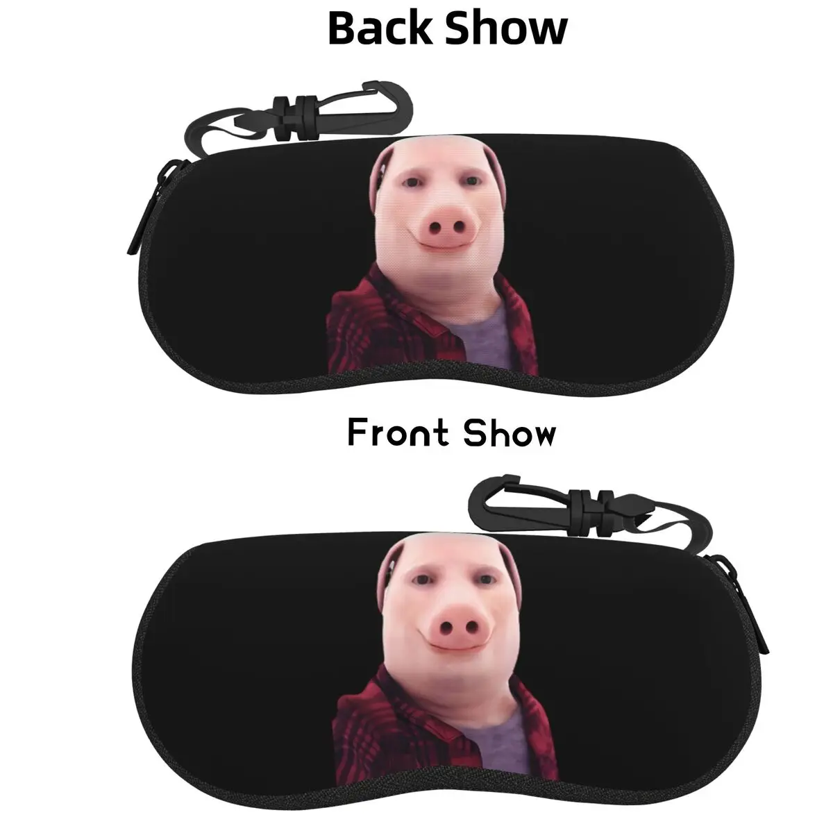 

John Pork Is Calling Shell Glasses Case Protector Sunglasses Box Women Men Soft Eyeglasses Bag Pouch