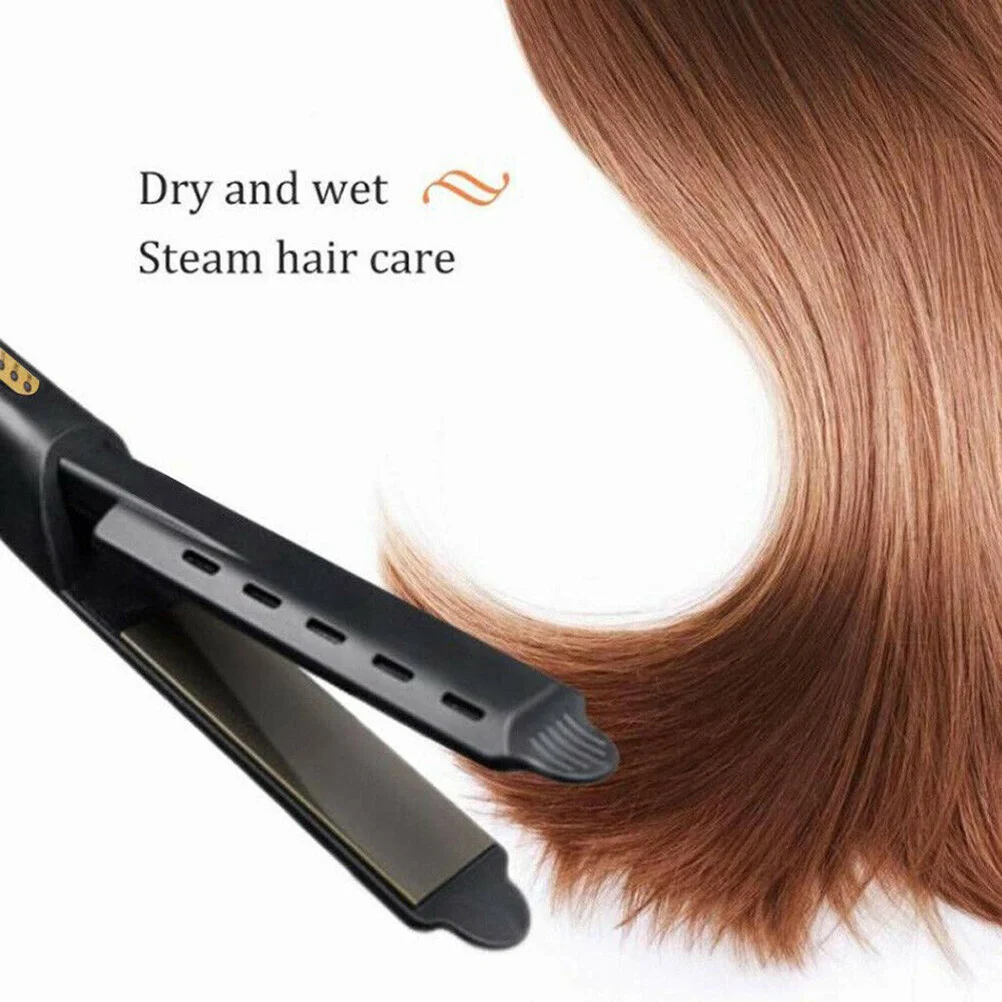 

Professional Four-Speed Thermostat Straight Hair Splint Bangs Hairdressing Tool Compact Portable Titanium Crystal Panel Hair