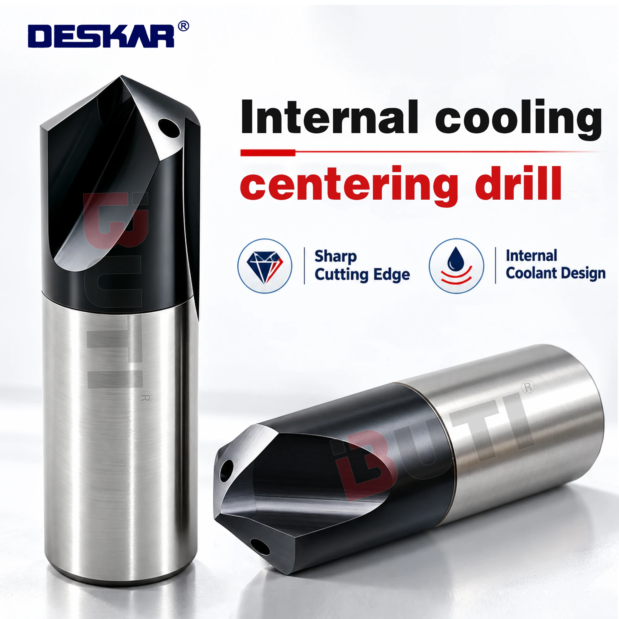 M42 High-Speed Steel PLD Internal Cooling Centering Drill Deep Hole U Drill Elongated Numerical Control Center Fixed-Point Drill