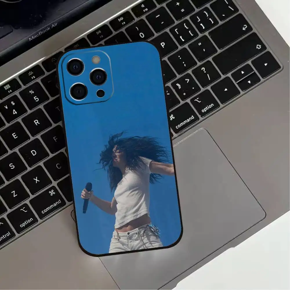 حافظة هاتف S-Singer L-Lorde V-Virgin لهاتف iPhone 17,16,15,14,13,12,11 Plus، Pro Max، XS، غطاء أسود من السيليكون الناعم #6