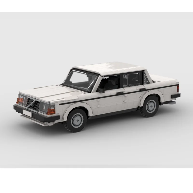 1711 Stuks Bouwsteen Model Auto MOC 4 Cilinder Motor 240 Sedan Creatief Speelgoed Voor Jongens Volwassenen Kinderen Kerstcadeau