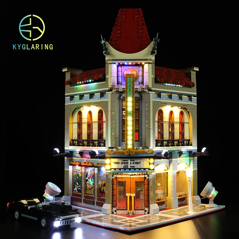 Kyglaring Led Lighting Set DIY Toys For Creator 10232 Palace Cinema Building Blocks