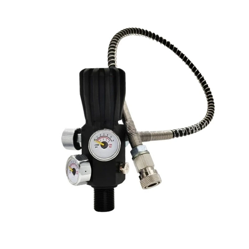 

Diving Dual Pressure Gauge Inflation Joint Compressed Air Tank Charging Valve Double Gauge Cylinder Valve M18*1.5, 5/8-18UNF