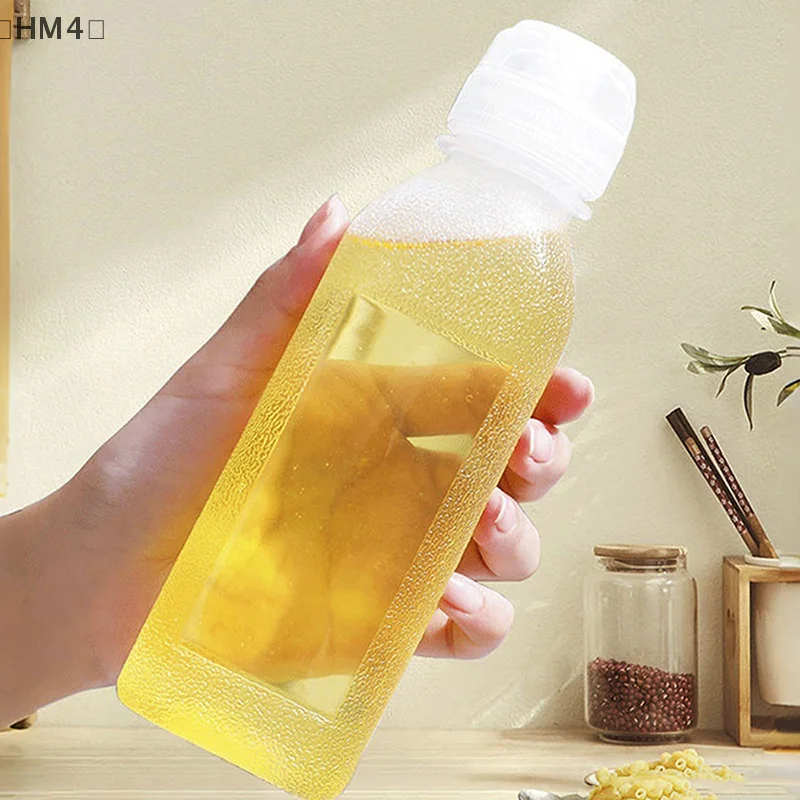 〔HM4〕300/500/1000ML Kitchen Oil Bottle Plastic Seasoning Squeeze Bottle Dispenser For Salad BBQ Sauce Condiment Containers