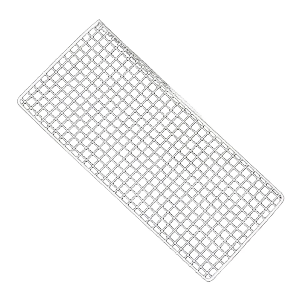 Stainless Steel Rectangle Grill Net for Portable Outdoor Barbecuing For Camping Picnic Grilling Meat and Veggies
