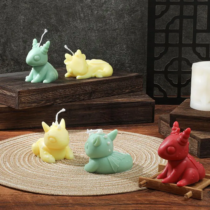 Dragon Silicone Mold Candle Dinosaur Mould DIY Gypsum Clay Resin Mold Handmade Desk Decor Home Room Decor