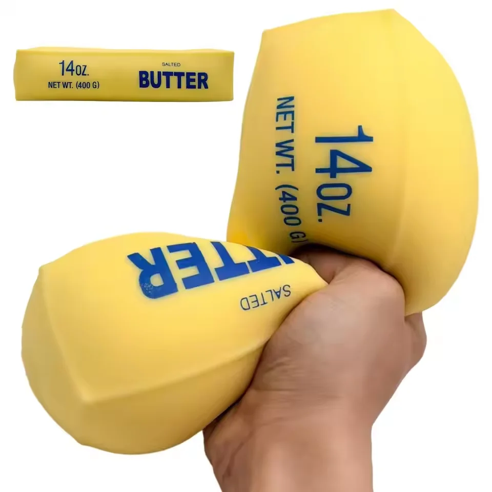 1-5PCS Butter Stick Fidget Toys Soft Slow Rebound Realistic Cheese Stick Squishy Decompression Stress Anxiety Relief Squeeze Toy