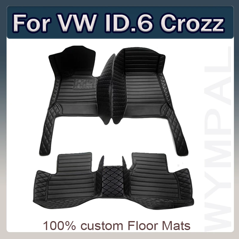 Car Floor Mats For VW VW ID.6 Crozz 2021 Custom Auto Foot Pads Automobile Carpet Cover Interior Accessories