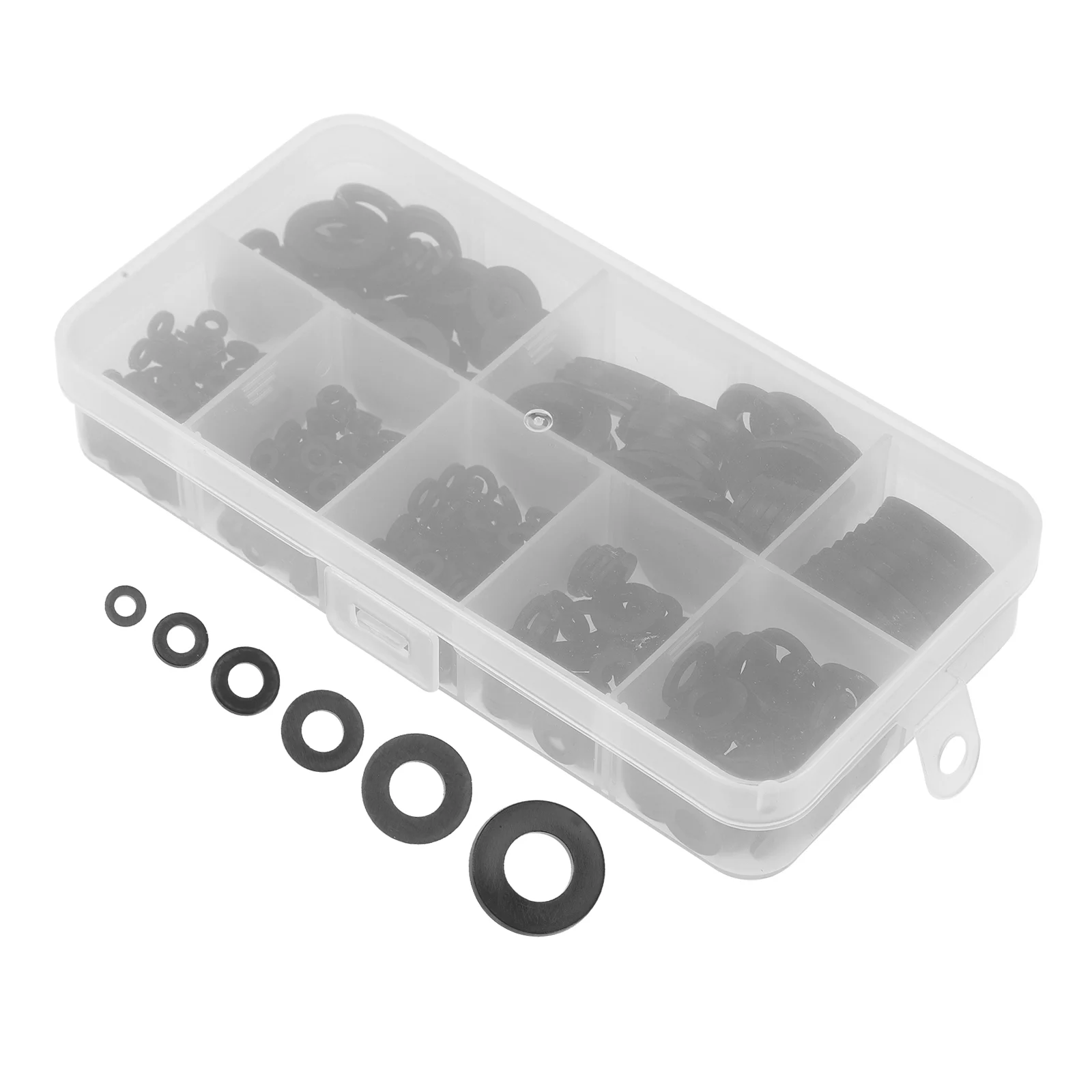 

500 Pcs Screw Extractor Kit Nylon Washer Washers Assortment Gear Oil Pump Black