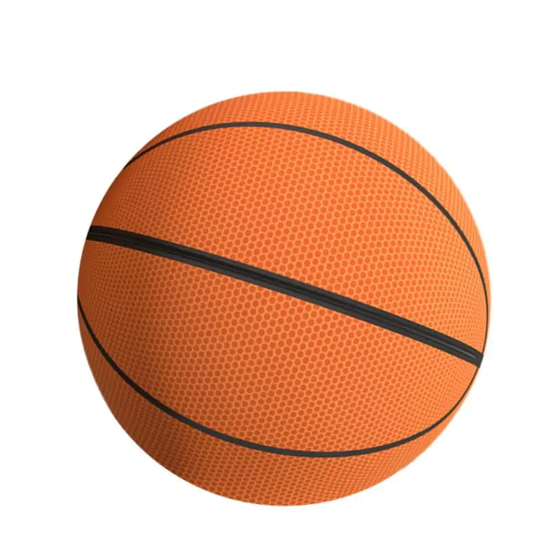 

Silent Basketball 7 Inches High Elasticity Quiet Basketball Toy With Zipper Removable Fabric Cover Quiet Ball For Home Use