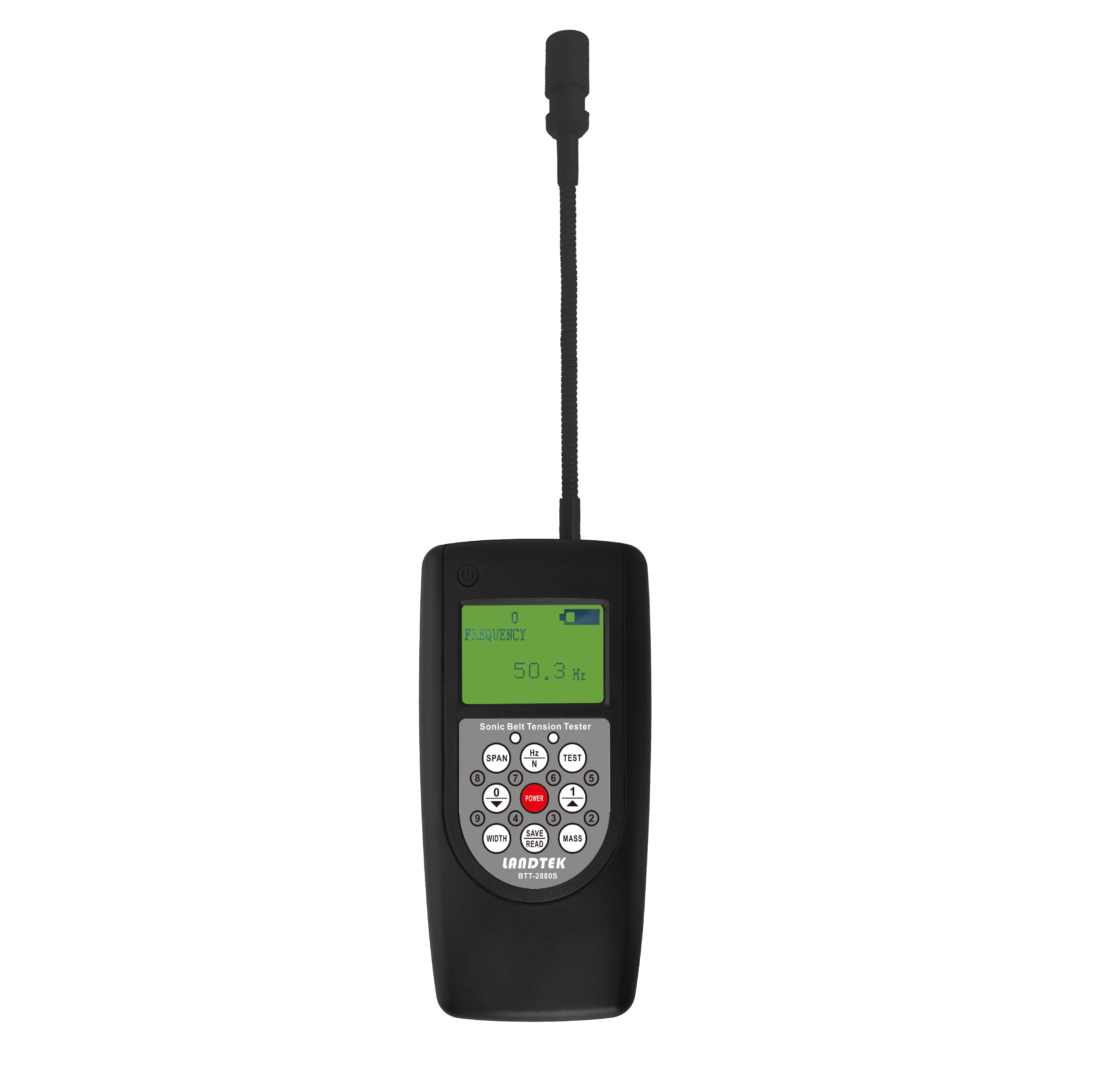 Sonic Belt Tension Tester BTT-2880S 10Hz-680Hz Accuracy ±1HZ Measure the frequency of vibration when the belt hits or moves