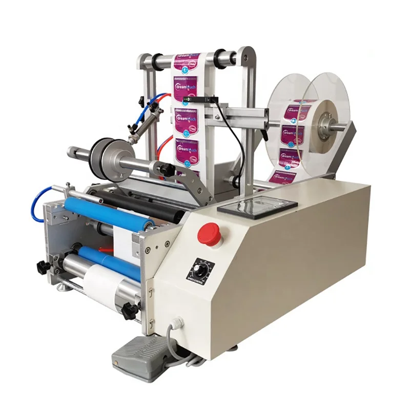Semi Automatic Flat Label Machine and Pneumatic Surface Labeling Machine Labeler with Coding Printer
