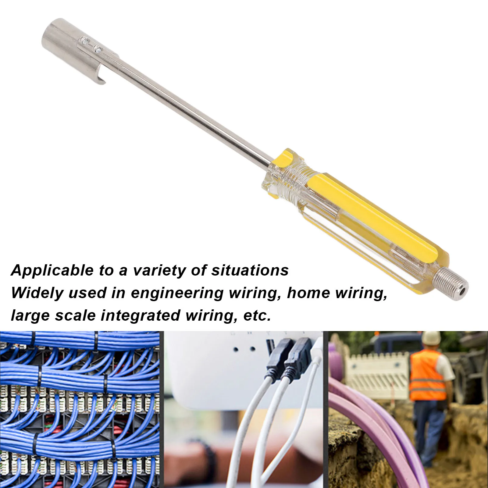 F Head Puller Screwdriver Puller Screwdriver F Head Puller Screwdriver Yellow Handle Ergonomic Robust Puller F Head Remover Tool