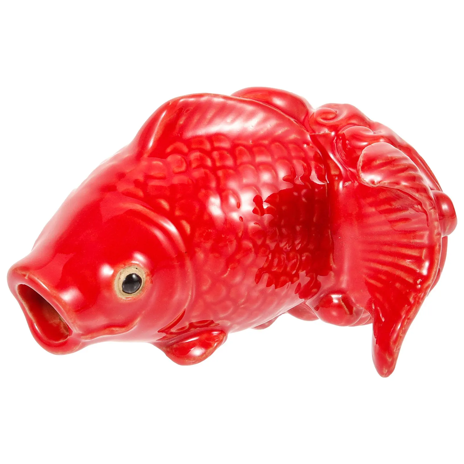 

Ceramic Carp Statue Garden Decor Compact Small Outdoor Water Fountain Spitter Decorative Carp Sculpture Yard Ornament