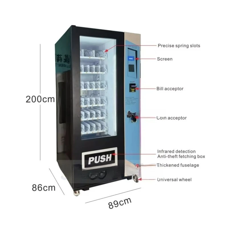 Customized Automatic Drink and Snack Vending Machine Supplier Hot Sell Food Vending Machine
