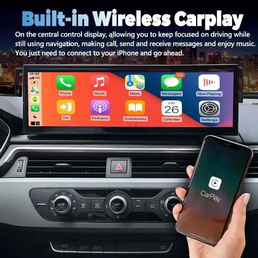 

14.9inch 2560*720 Android Auto Car Multimedia Video Player HU Stereo For AUDI A6 A7 2012-2018 Wireless CarPlay GPS Car Radio