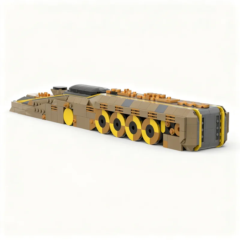 609pcs MOC Icons Steampunk Train Model Christmas Gift DIY Assembly Set Creative Collectible For Living Room Art