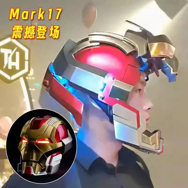 

В наличии: Шлем Железного человека Mark17 с голосовым управлением, электрическим автоматическим открыванием/закрыванием, носимая меха-маска, индивидуальный подарок для фанатов