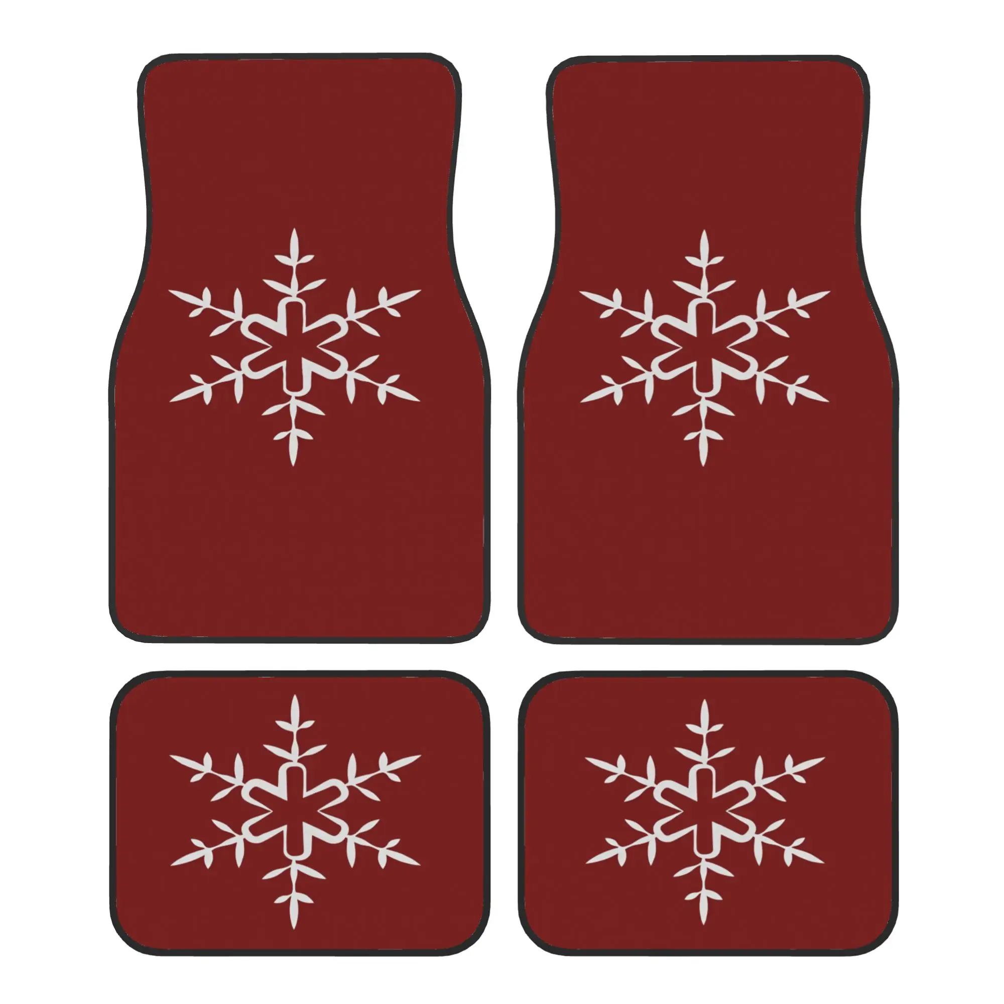 4pcs Mechanical Theme Car Mats- Patterns- All-Weather- Ideal Gift For Enthusiasts/Family/Friends