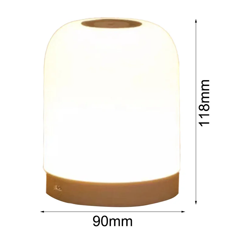 For Children's Room Bedroom Nightlight Touch Lamp Bedside Table 12.5*9.8*9.5cm Convenient To Use Plastic Material