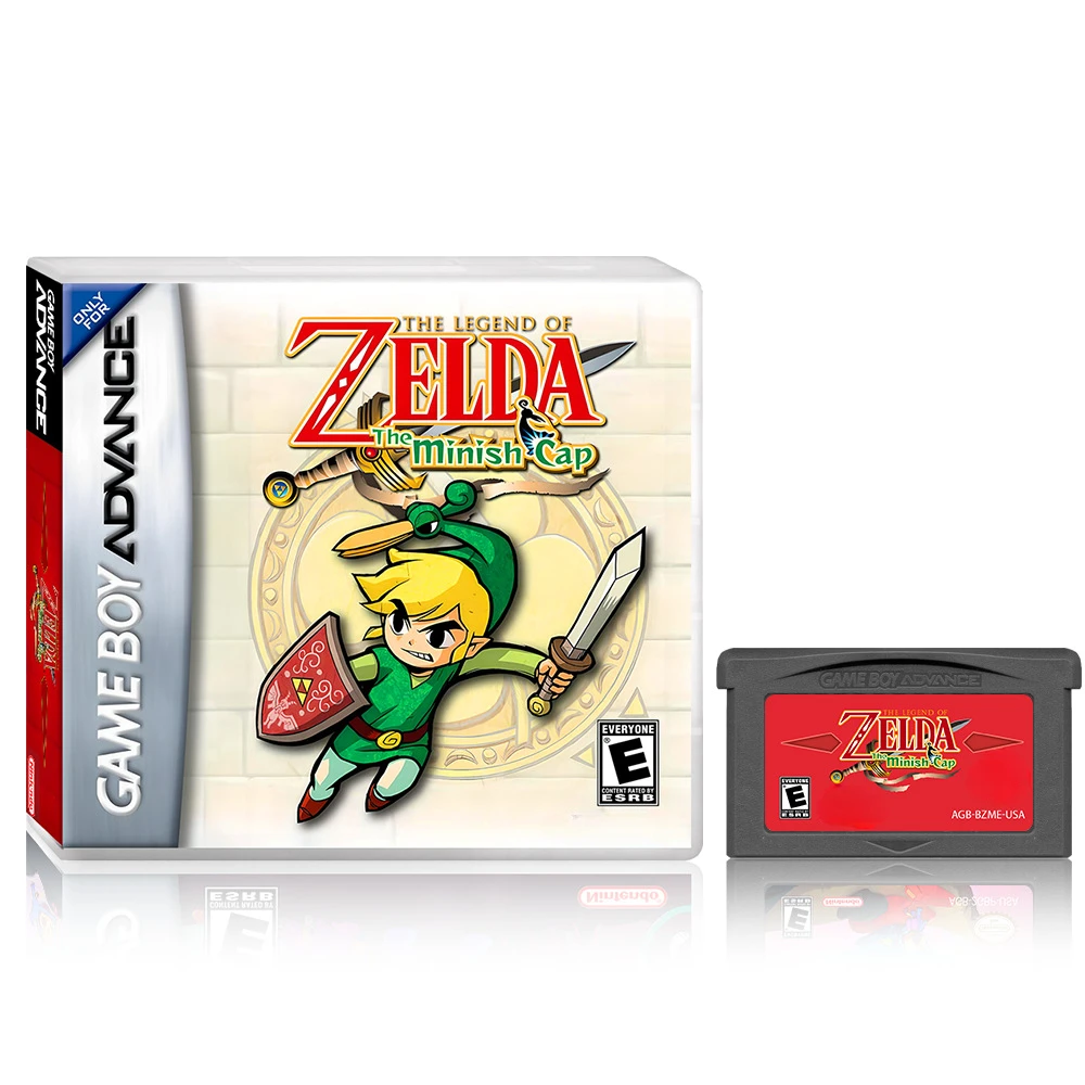 GBA Game Cazelda Legend - Shrinking Hat, Mini Hat GBA Game Replica Card, US Version European Version Action Adventure Game