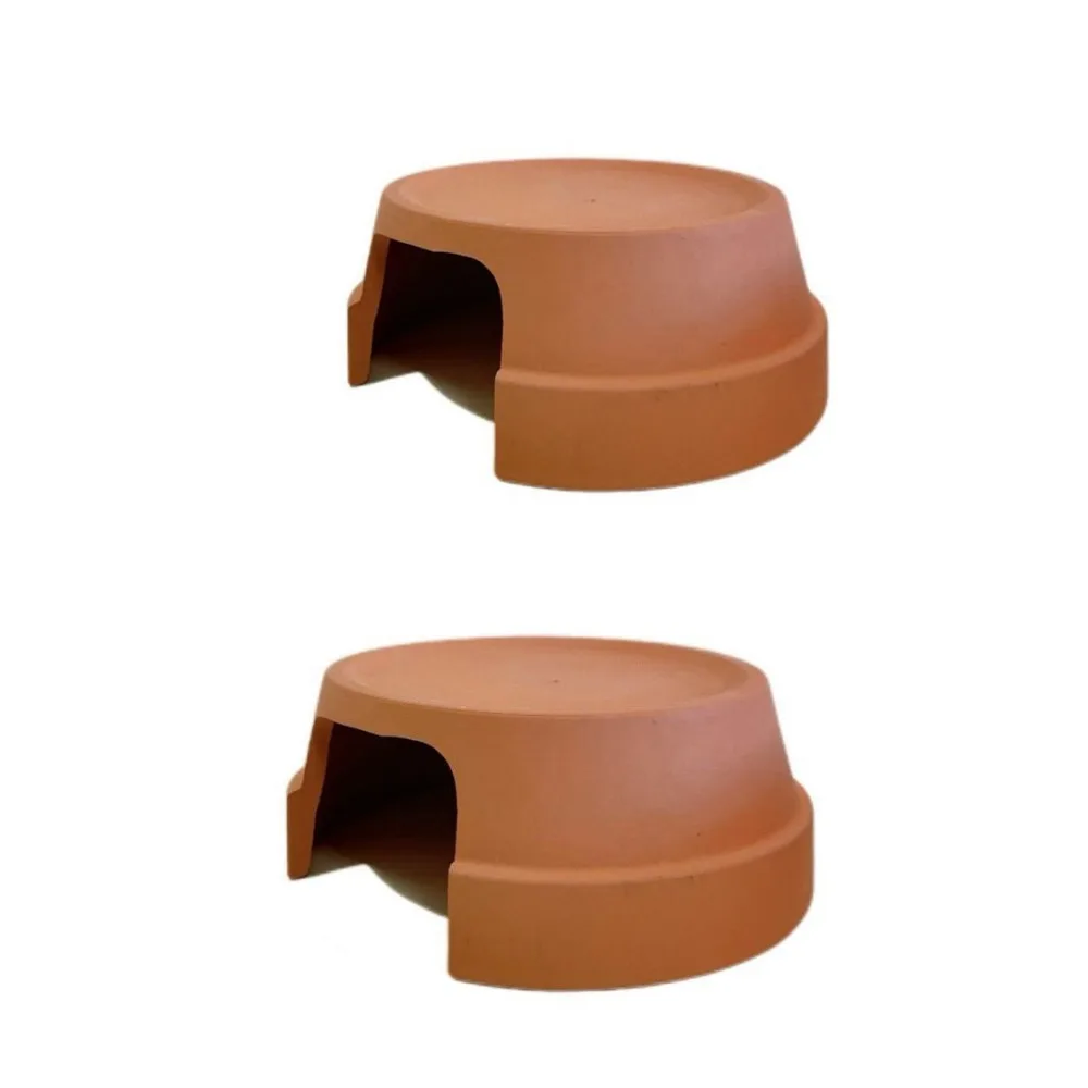 

Practical Ceramics Reptile Hide Box Entranc Decorative Reptile Caves Hiding Turtle Hideout for Home