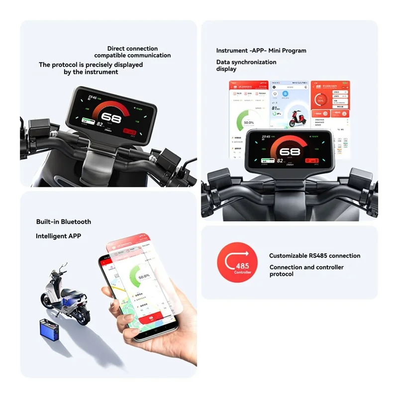 

REPLA-Lifepo4 8S-24S 48V BT Passive Balance BMS For Scooter Electric Vehicle Power Bank Liion BMS Mit UART