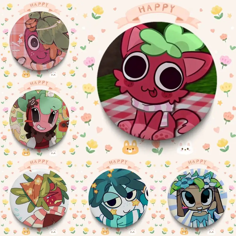 1pc Sprout D-Dandys W-World Badges Button Round Creative Pin Brooch Badge Bag Decor Accessories Fans Collect Friends Gifts