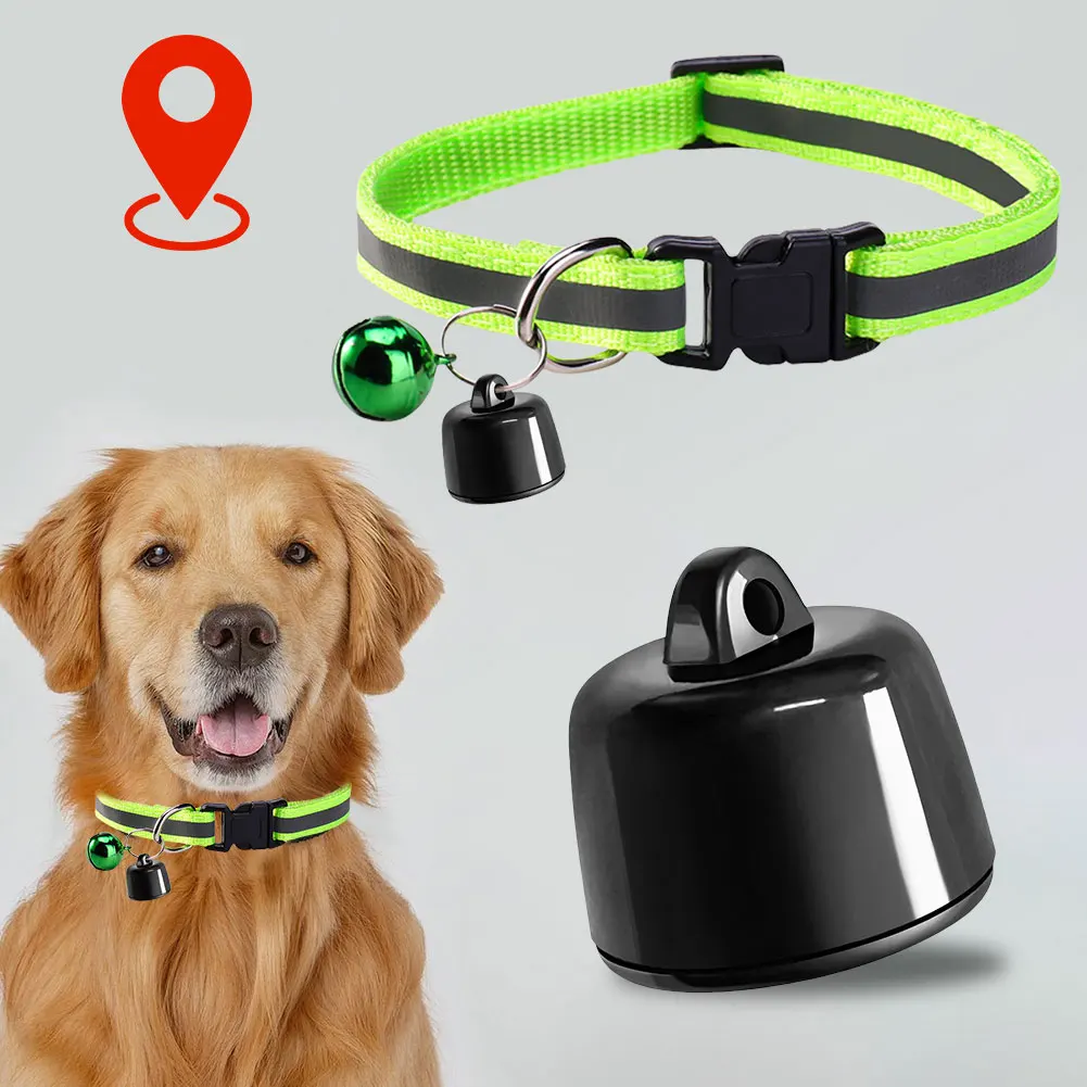 

Pet Tracker with Adjustable Collar Smart Pet Locator Cat Tracker for Dogs & Cats