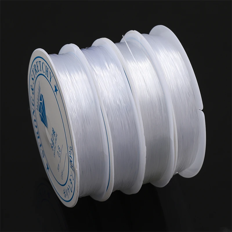 0.25/0.3/0.35/0.4/0.45/0.5/0.6/0.8mm Strong Nylon String Beading Cord Thread  Clear Non-Stretch  Fish Line DIY Jewelry Cord