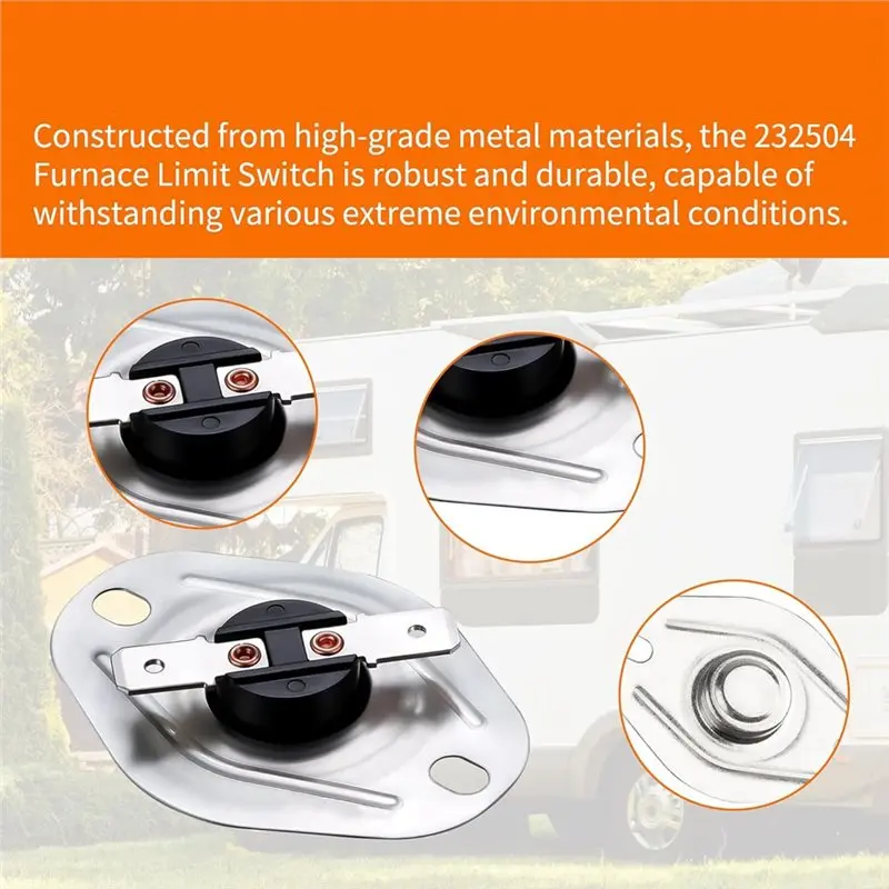 For Suburban SF-25, SF-30 SF-35& F Series For Suburban 233532, 525006 RV Furnace Limit Switch Replacement 4 Pack 232504