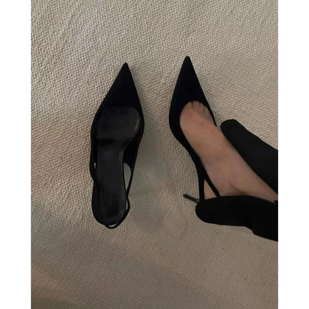 Spring 2025 New Women\'s Work High Heels Pointed Toe Shallow Mouth Commuter Comfort Professional Shoes