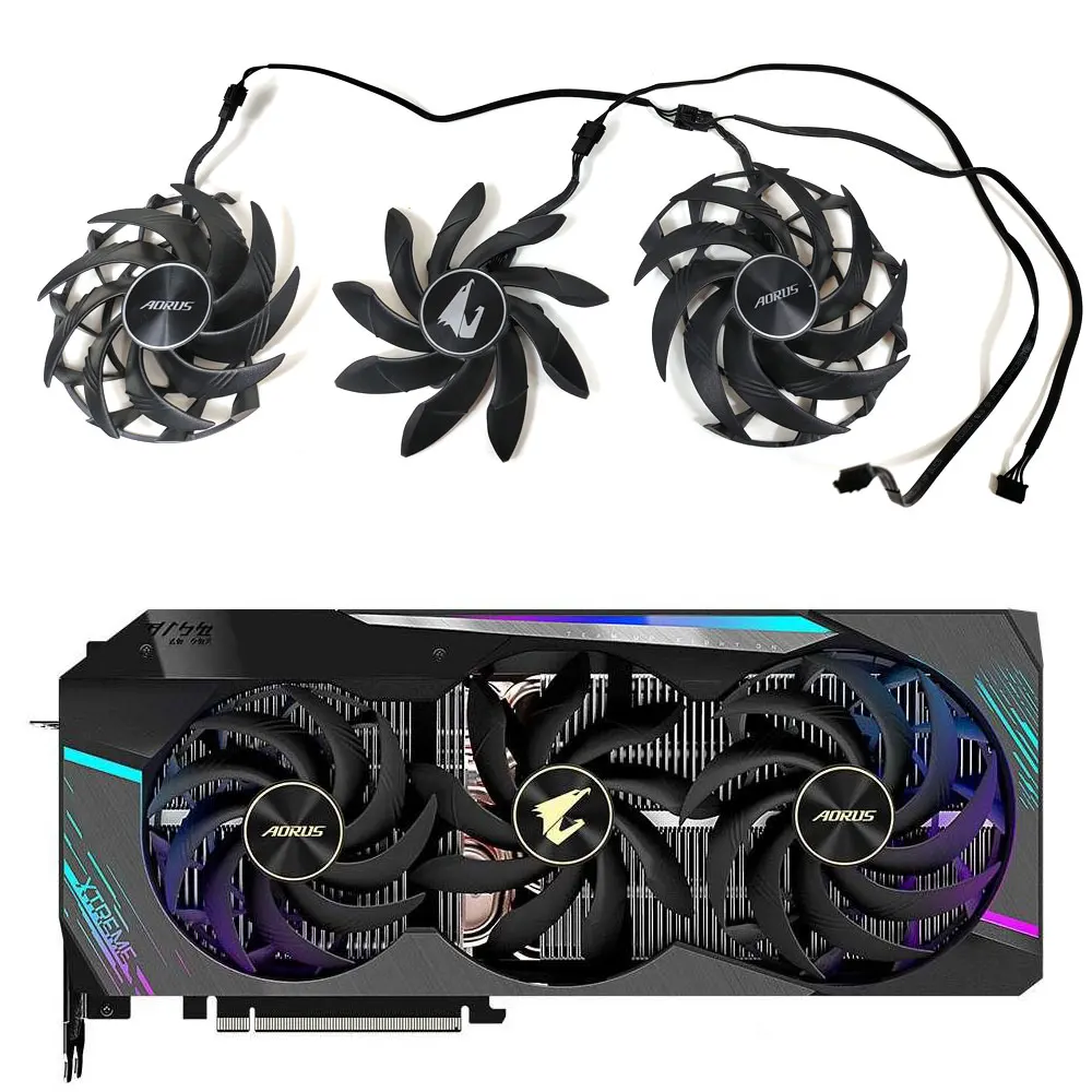 gigabyte ventilador de placa grafica pld10015b12h aorus geforce rtx 3090 xtreme 24g xtreme rtx 3080 3090 01