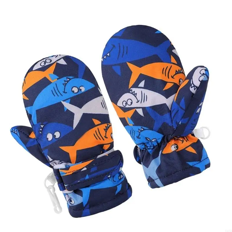 K92D Waterlight Kids Ski Gloves Тепловые флисовые руновые катания на коньках катание на коньках для детей