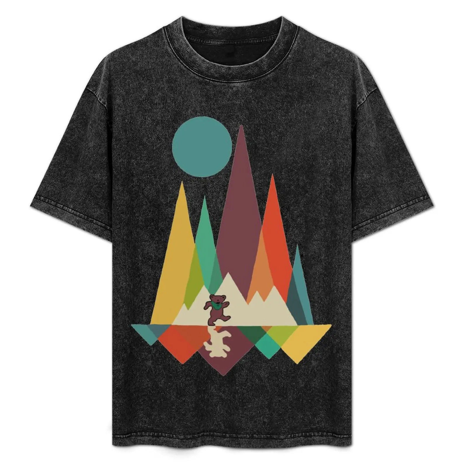 

Небо было желтым, а солнце синим. Футболка с коротким рукавом для повседневной носки.