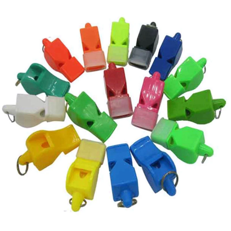 

200 Pcs Non-Nuclear Professional Referee Whistle Fox Whistle Plastic Life-Saving Whistle Special For Game