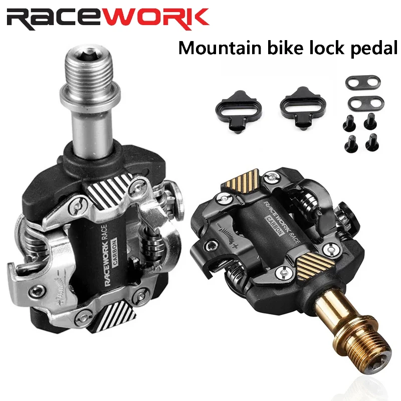 

RACEWORK DEORE M8100 automatic locking pedal ultra light mountain bike locking pedal with SH-51 locking clip racing bike parts
