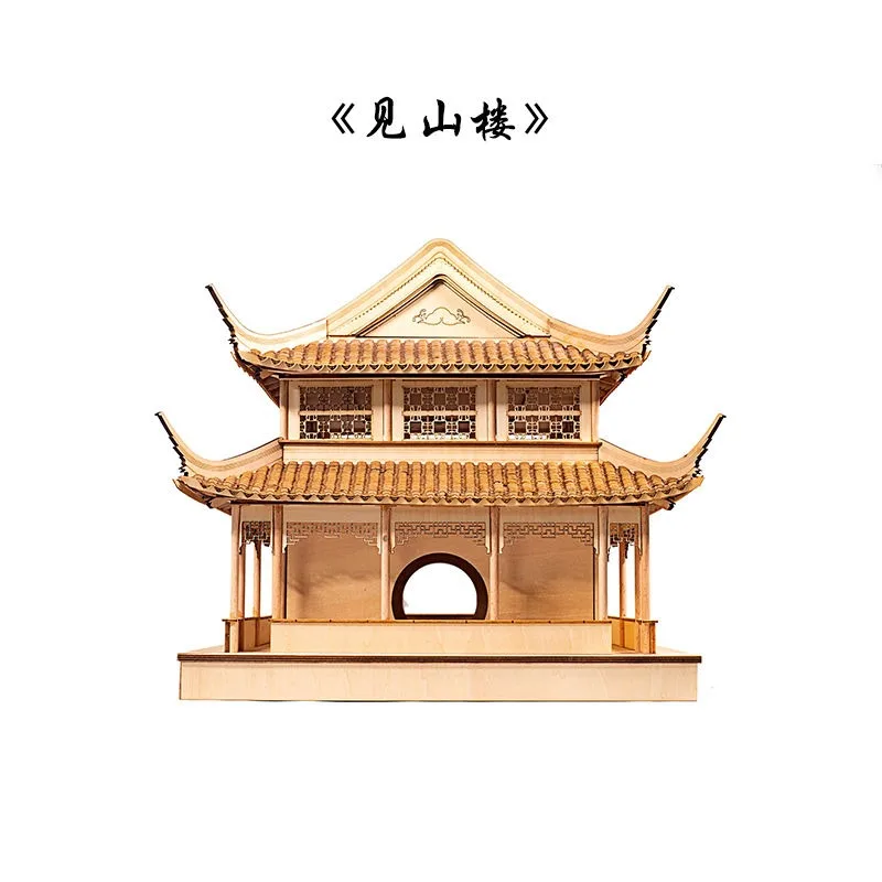 Chinese style, new Chinese style, architectural model, ancient style, Zen hotel lobby, landscaping handicraft pendulum
