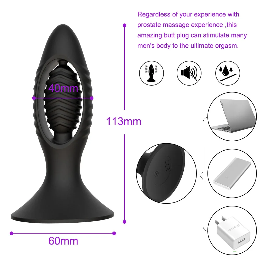 Gratis Schip Afstandsbediening Seksspeeltjes Goederen Voor Gay Anale Plug Wearable Vibrator Prostaat Massager Met Draadloze Ass Dilatator Anale