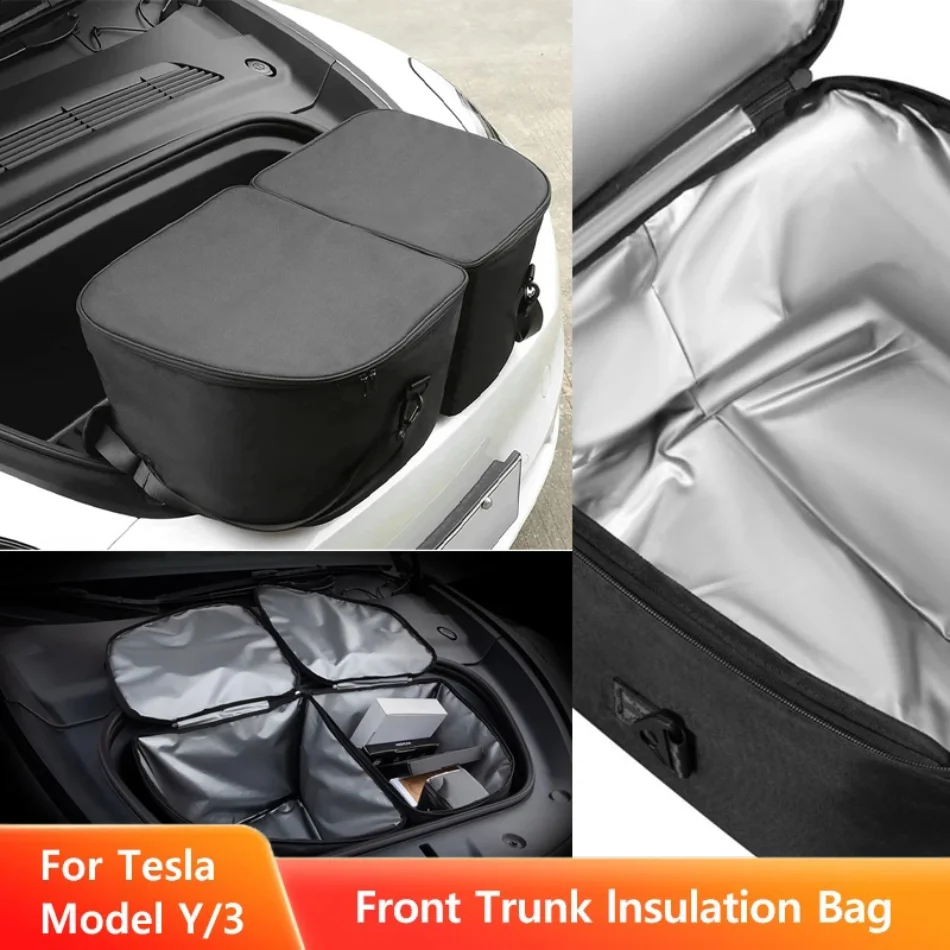 

Front Trunk Cooler Storage Insulation for Tesla Model Y 2017-2025 Model 3 2021-2025 Cooler Bag Travel Storage Accessories