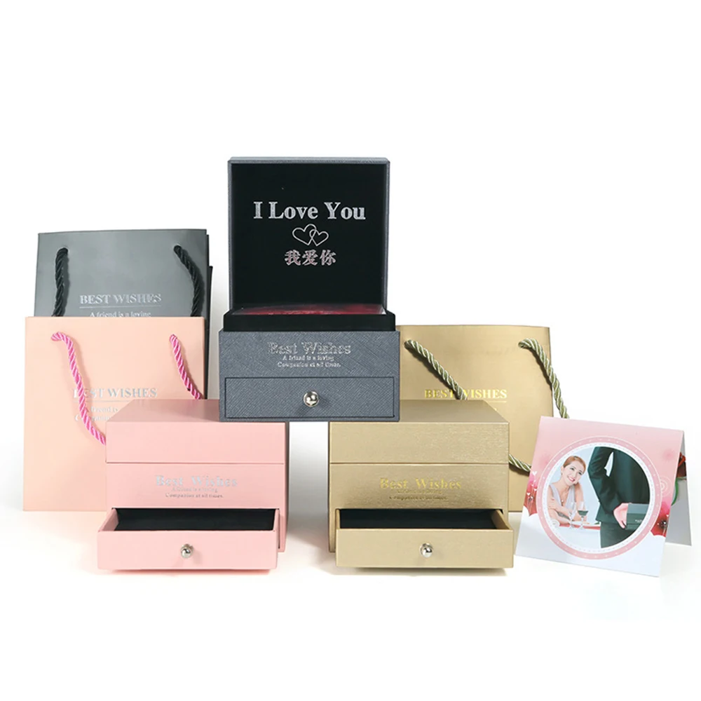 Romantic 9 Rose Jewelry Box 100 Languages 