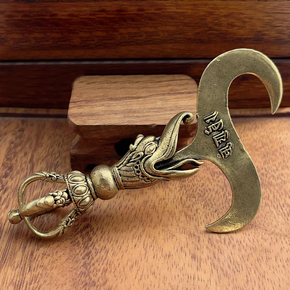 

Brass Vajra Pestle Tibetan Retro Decorative Ornament Home Hanging Charm Religious Metal Pendant Craft Tibetan Nepal Vajra