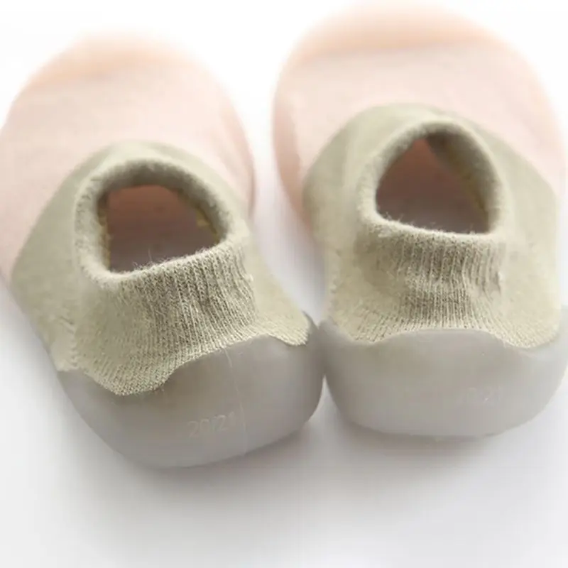 Baby Shoes Boys Girls Toddler Walker Infant Kids Rubber Soft Sole Floor Barefoot Non Slip Casual Shoes Knit Booties