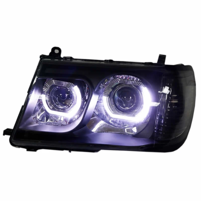 For Toyota LC100 Land Cruiser 4500 Full LED Headlamp Assembly 4700 Bi-xenon Projector Lens U-type Daytime Running Light - view 6
