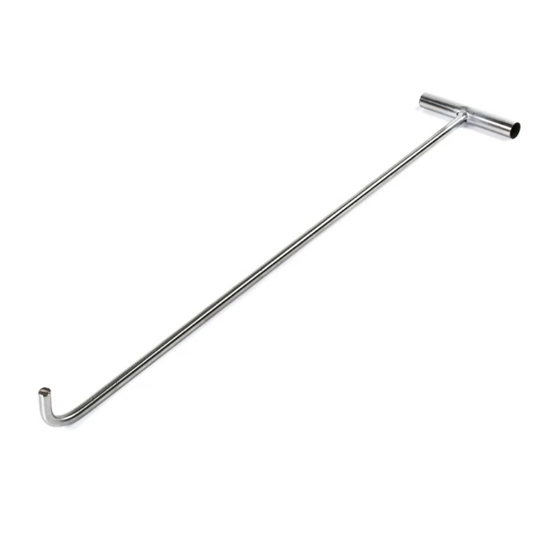 Stainless Steel Manhole Cover Hook Heavy Duty Lifter Manhole Hook Tool for Sewer and Drain Grates Safe and Easy Access