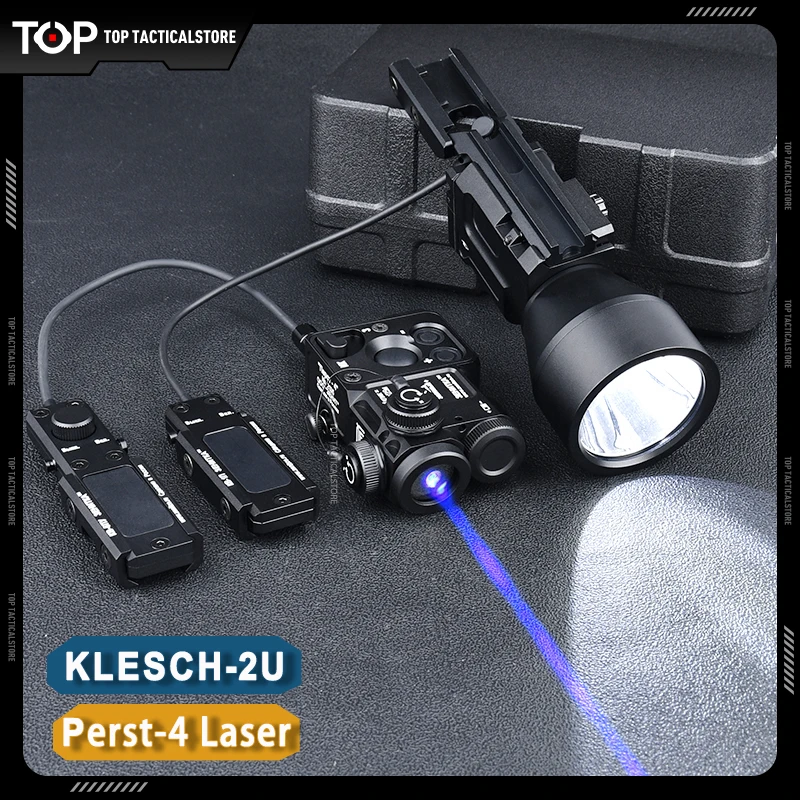 WADSN Airsoft Metal Perst 4 Aiming Laser Red IR Sight Klesch 2U 2P Flashlight KLESCH-1 1S Scout Light Tactics Zenitc PERST-4 P4