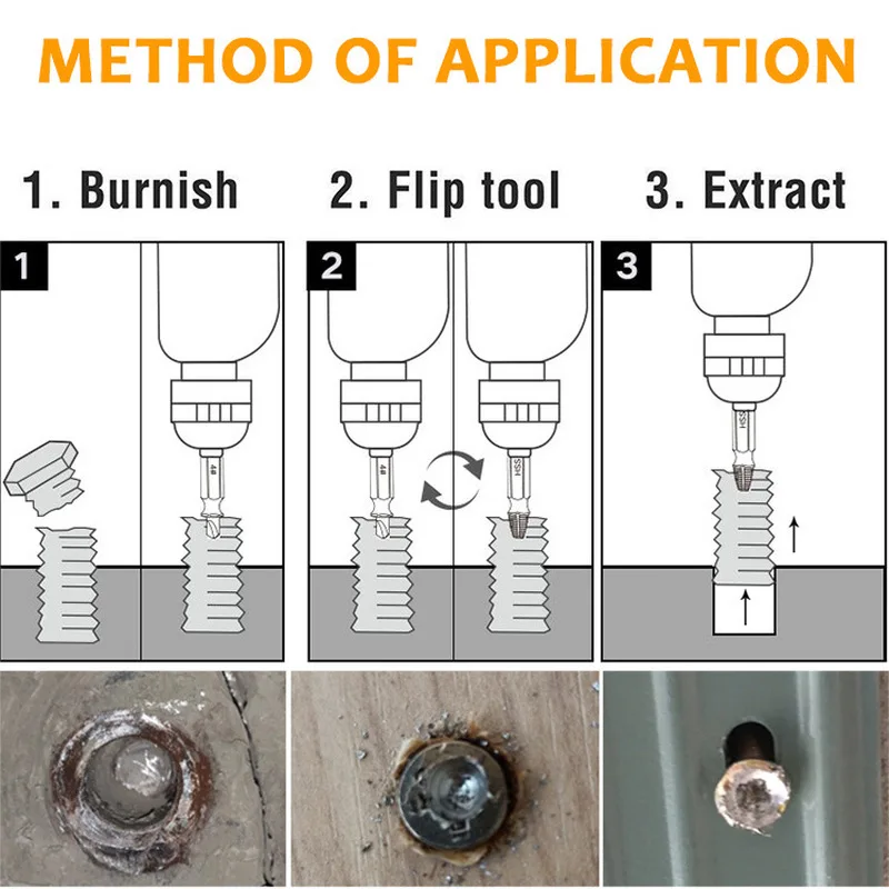 1 Set Double Head Broken Wire Removal Device End Screw Wire Picker Slip Tooth Breakage Screw Removal Tool Screwdriver