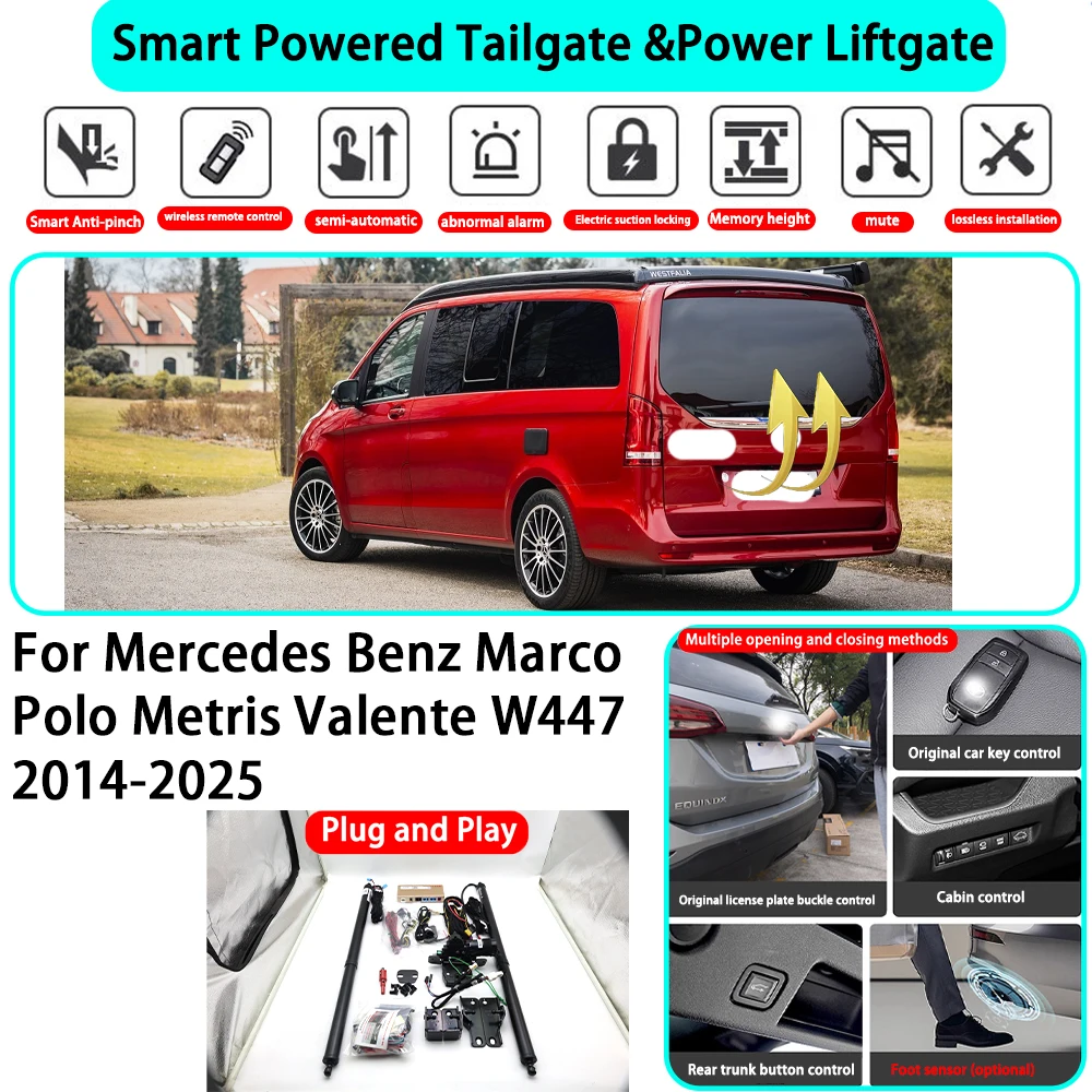  Для Mercedes-Benz Marco Polo Metris Valente W447 2014-2025: Комплект автоматического электропривода двери багажника (OEM)