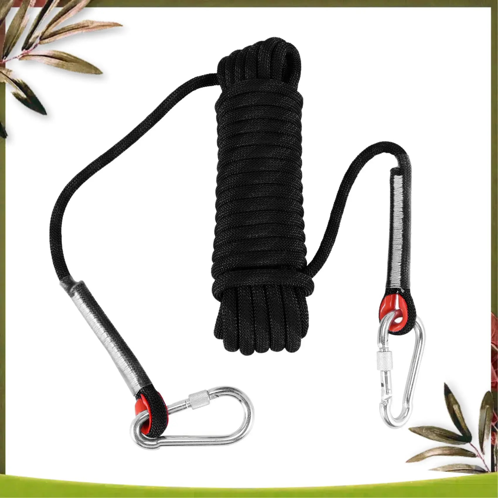 

Reliable-Outdoor Rock Climbing Rope 12Mm Home Fire Emergency Escape Rope Multifunctional Heavy Duty Rope For Hiking Caving Campi