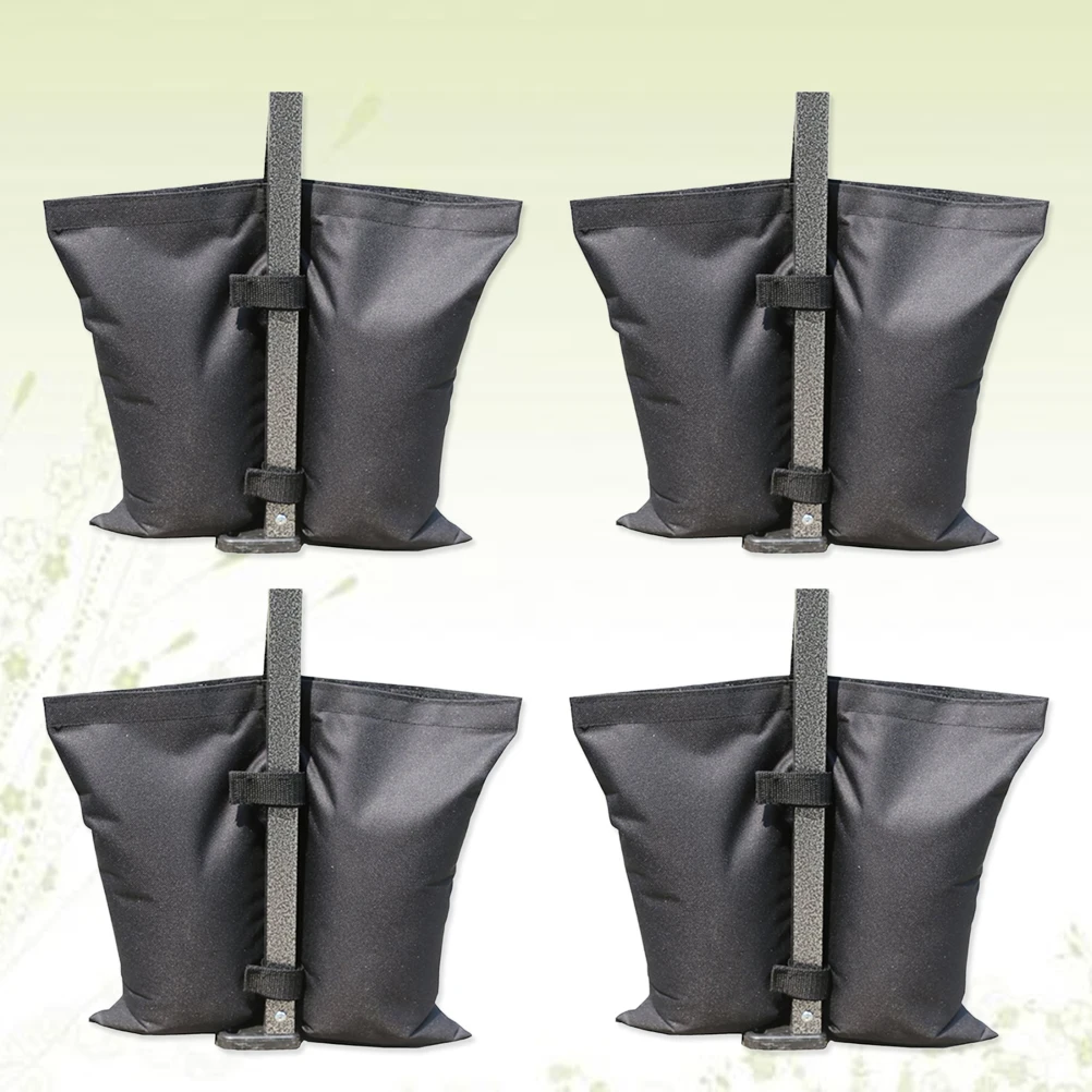 

4 Pcs Tent Sandbags Pavilion Weights Marquee Sandbags for Gazebos Party Tents Zipper Closure Hooks Loop Fastener Additional Belt